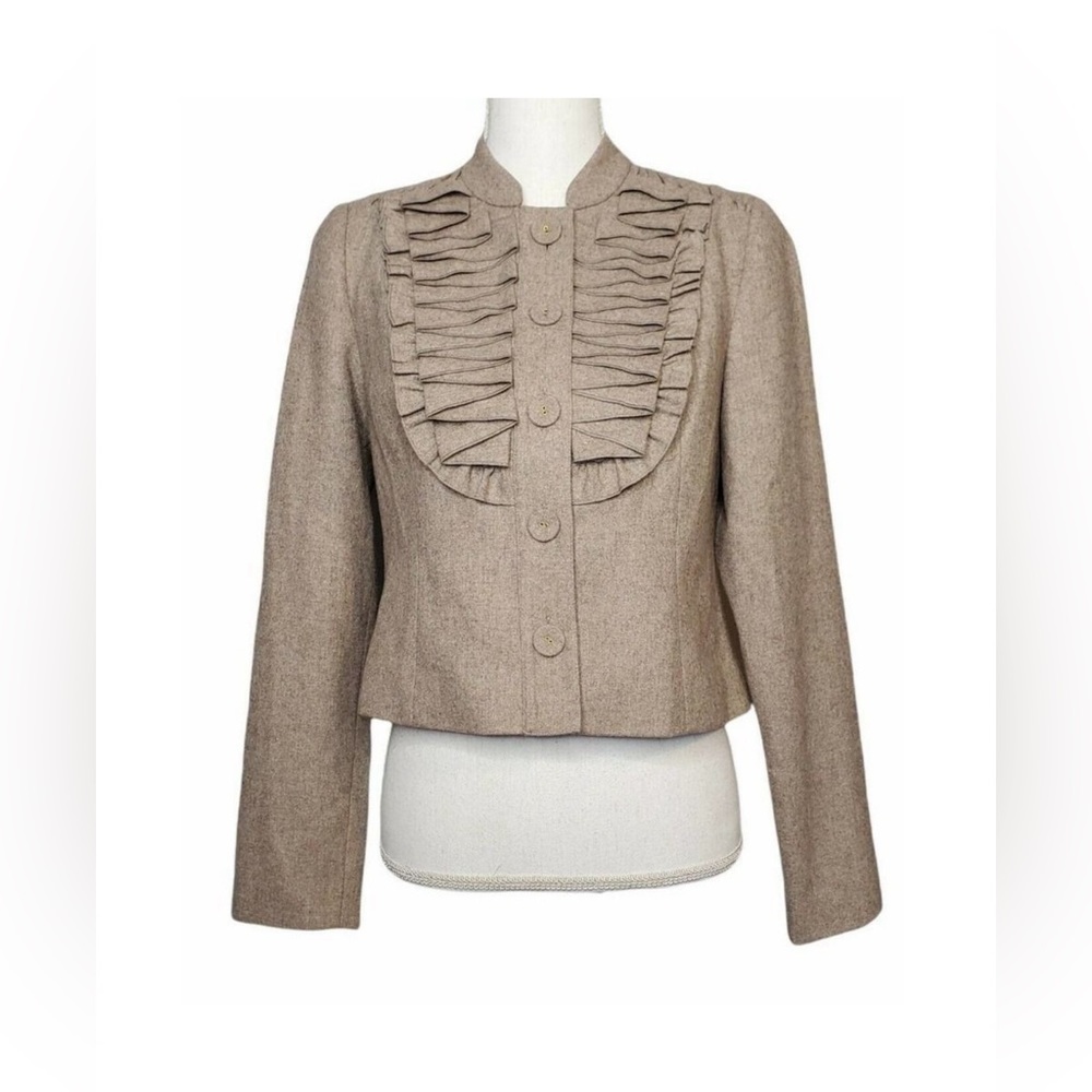 Tabitha Anthropologie As You Please Please Pleated Jacket